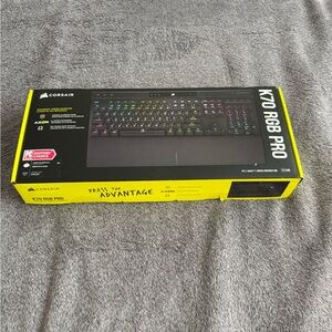 Corsair Yellow and Black Gaming Keyboard